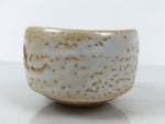 Japanese Ceramic Green Tea Bowl Matcha Chawan Pottery Shino Ware White CHB139