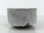 Japanese Ceramic Green Tea Bowl Matcha Chawan Pottery Shino Ware White CHB142