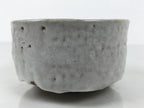 Japanese Ceramic Green Tea Bowl Matcha Chawan Pottery Shino Ware White CHB142