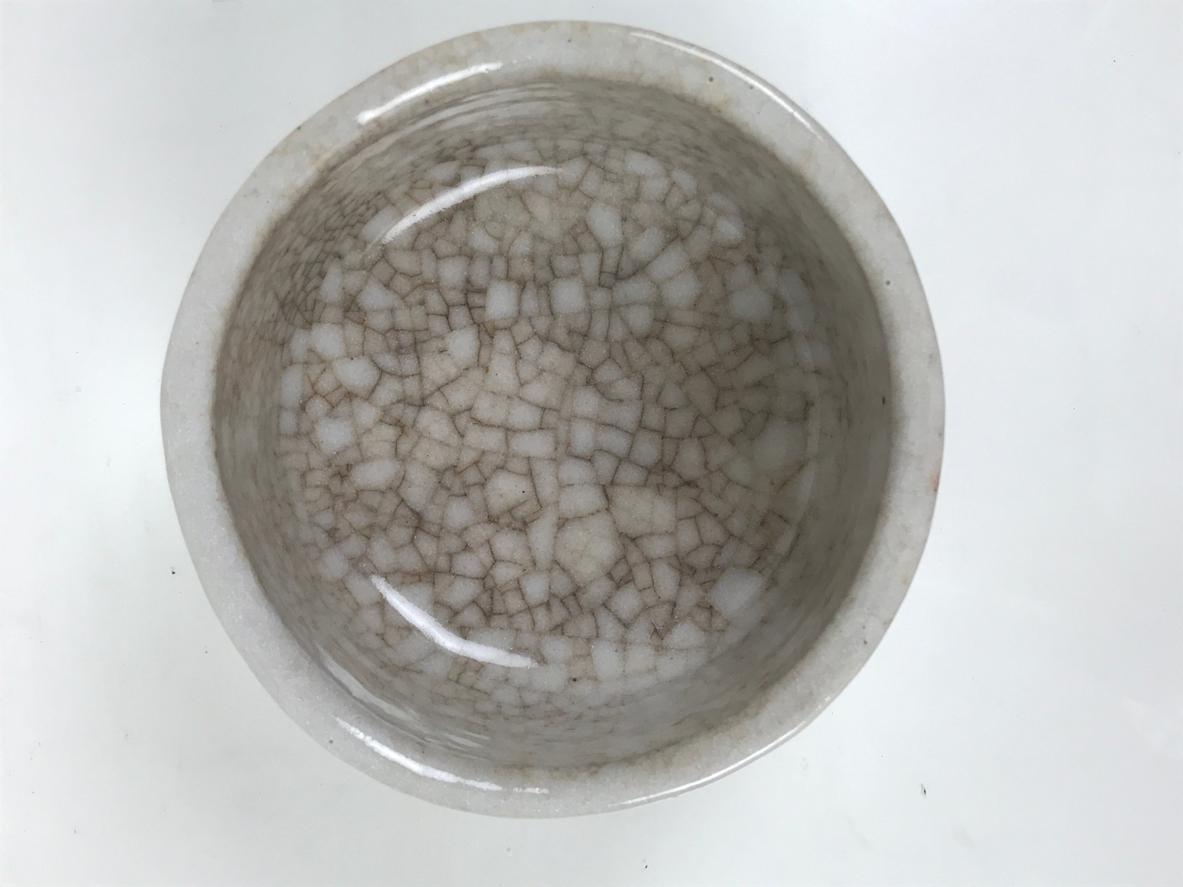 Japanese Ceramic Green Tea Bowl Matcha Chawan Pottery Shino Ware White CHB142
