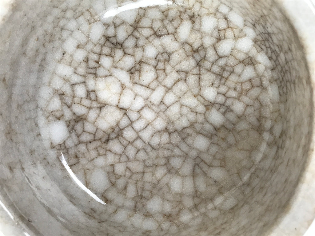 Japanese Ceramic Green Tea Bowl Matcha Chawan Pottery Shino Ware White CHB142