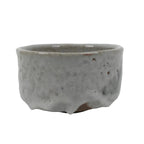 Japanese Ceramic Green Tea Bowl Matcha Chawan Pottery Shino Ware White CHB142
