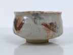 Japanese Ceramic Green Tea Bowl Matcha Chawan Pottery Shino Ware White CHB155