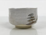 Japanese Ceramic Green Tea Bowl Matcha Chawan Pottery Shino Ware White CHB163