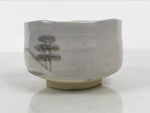 Japanese Ceramic Green Tea Bowl Matcha Chawan Pottery Shino Ware White CHB163