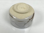 Japanese Ceramic Green Tea Bowl Matcha Chawan Pottery Shino Ware White CHB163