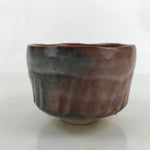 Japanese Ceramic Green Tea Bowl Matcha Chawan Vtg Aka Raku Red CHB65