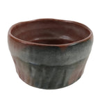 Japanese Ceramic Green Tea Bowl Matcha Chawan Vtg Aka Raku Red CHB65