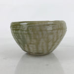 Japanese Ceramic Green Tea Bowl Matcha Chawan Vtg Ash Natural Glaze CHB83