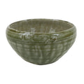 Japanese Ceramic Green Tea Bowl Matcha Chawan Vtg Ash Natural Glaze CHB83