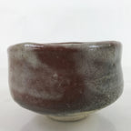 Japanese Ceramic Green Tea Bowl Matcha Chawan Vtg Brown White Glossy CHB75