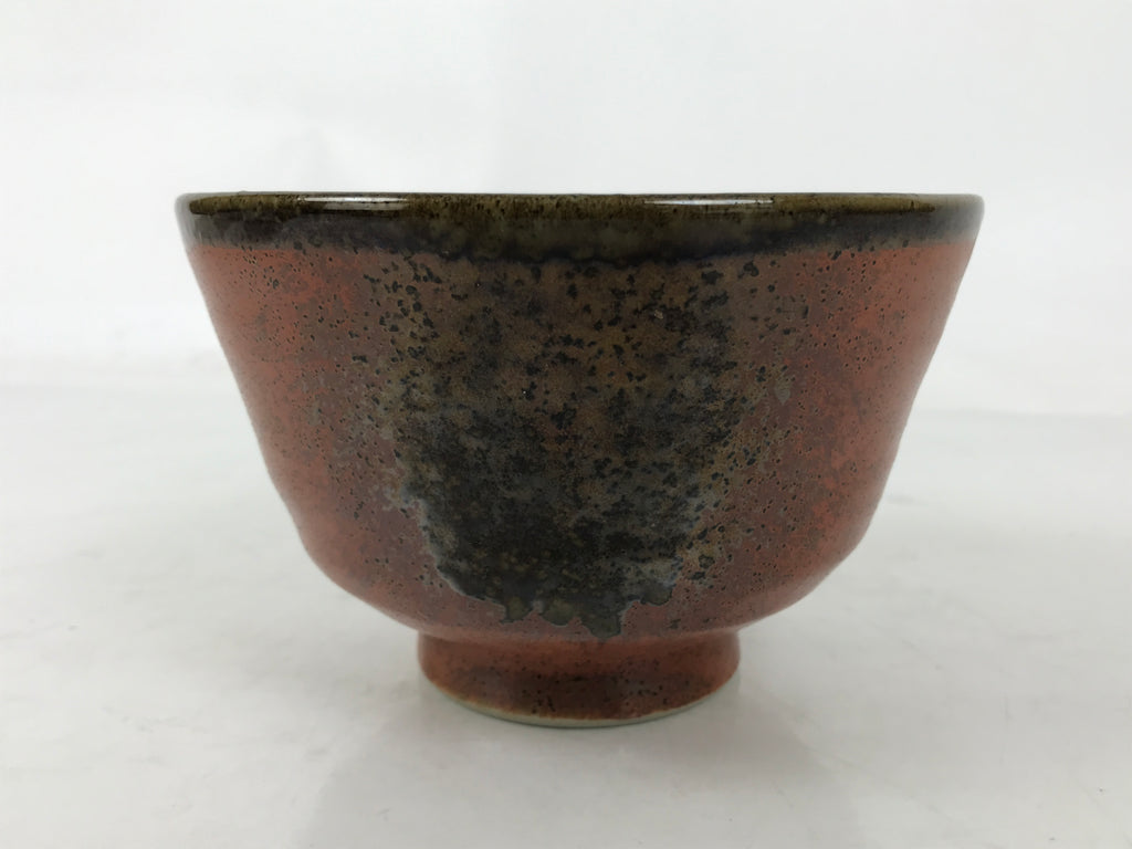 Japanese Ceramic Green Tea Bowl Matcha Chawan Vtg Donburi Kaikan Brown CHB103