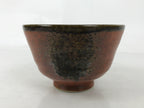 Japanese Ceramic Green Tea Bowl Matcha Chawan Vtg Donburi Kaikan Brown CHB103