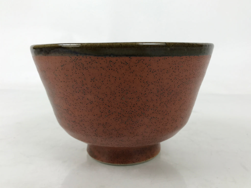 Japanese Ceramic Green Tea Bowl Matcha Chawan Vtg Donburi Kaikan Brown CHB103