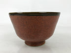 Japanese Ceramic Green Tea Bowl Matcha Chawan Vtg Donburi Kaikan Brown CHB103