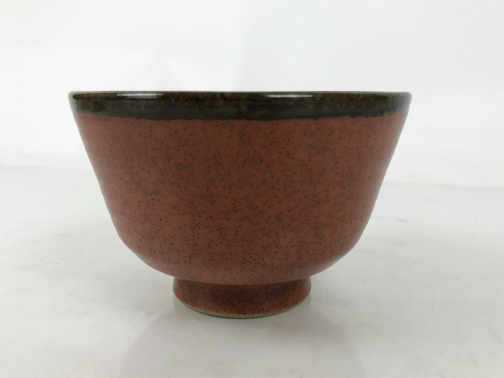Japanese Ceramic Green Tea Bowl Matcha Chawan Vtg Donburi Kaikan Brown CHB103