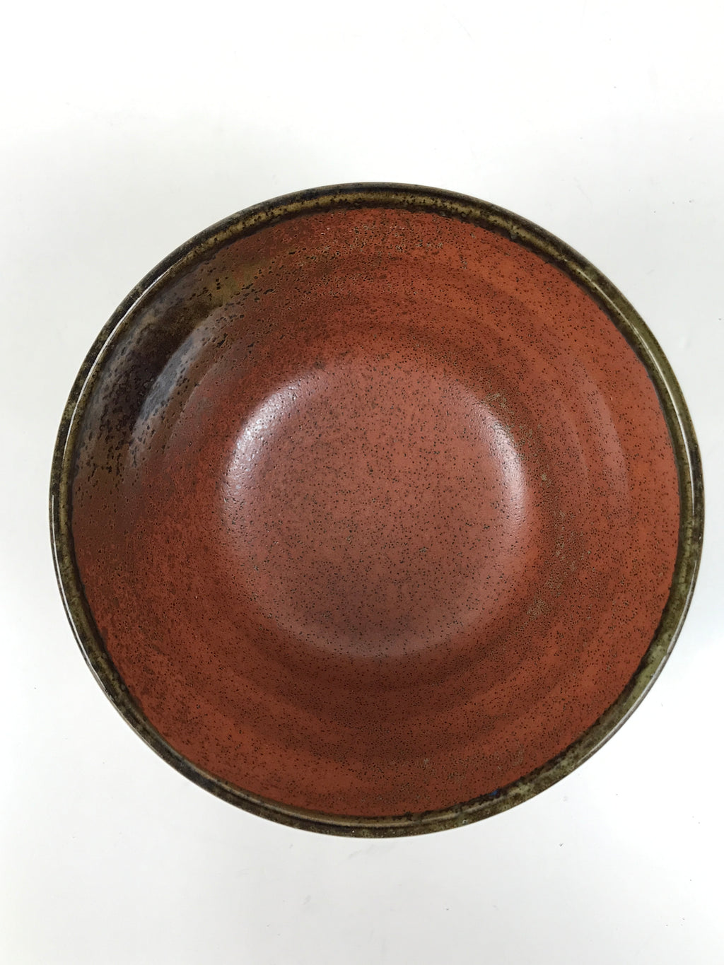 Japanese Ceramic Green Tea Bowl Matcha Chawan Vtg Donburi Kaikan Brown CHB103