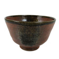 Japanese Ceramic Green Tea Bowl Matcha Chawan Vtg Donburi Kaikan Brown CHB103