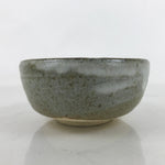 Japanese Ceramic Green Tea Bowl Matcha Chawan Vtg Gray Brown White CHB79