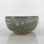 Japanese Ceramic Green Tea Bowl Matcha Chawan Vtg Gray Brown White CHB79