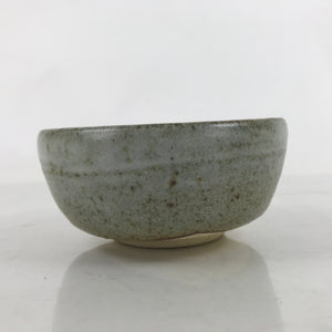 Japanese Ceramic Green Tea Bowl Matcha Chawan Vtg Gray Brown White CHB79