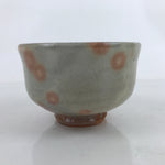 Japanese Ceramic Green Tea Bowl Matcha Chawan Vtg Gray Orange Pink CHB60