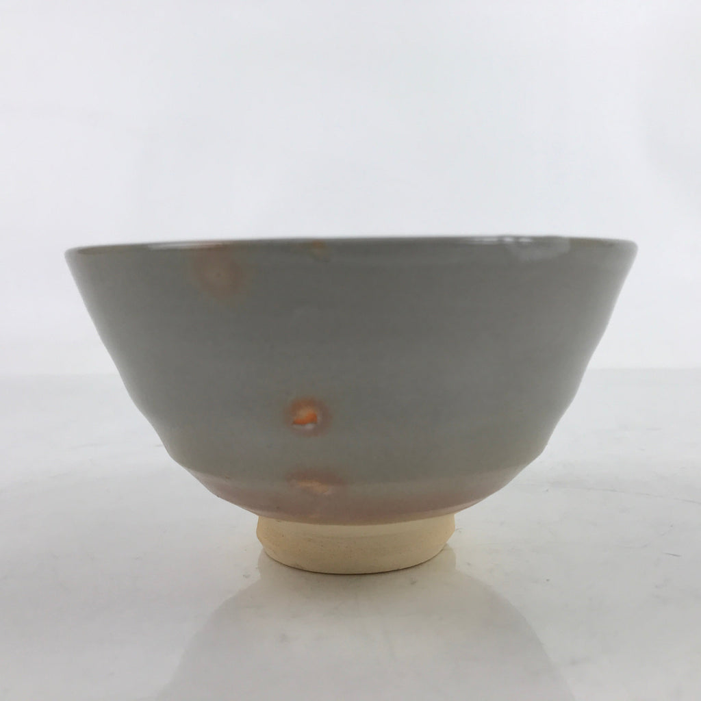 Japanese Ceramic Green Tea Bowl Matcha Chawan Vtg Gray Orange Pink Sheep CHB58