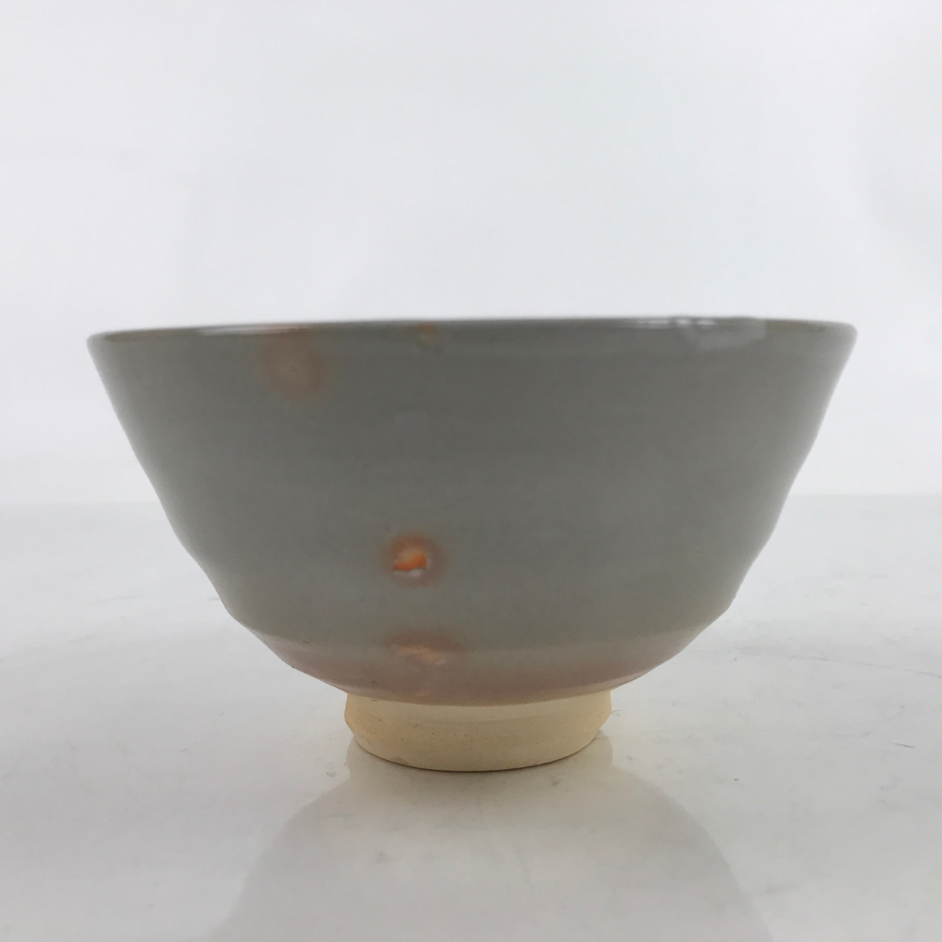 Japanese Ceramic Green Tea Bowl Matcha Chawan Vtg Gray Orange Pink Sheep CHB58