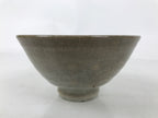 Japanese Ceramic Green Tea Bowl Matcha Chawan Vtg Hagi Ware Gray CHB105