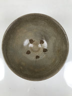 Japanese Ceramic Green Tea Bowl Matcha Chawan Vtg Hagi Ware Gray CHB105