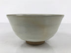 Japanese Ceramic Green Tea Bowl Matcha Chawan Vtg Hagi Ware White Pottery CHB131