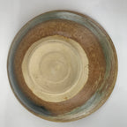 Japanese Ceramic Green Tea Bowl Matcha Chawan Vtg Hiragata Brown Green CHB30