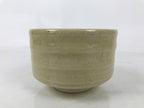 Japanese Ceramic Green Tea Bowl Matcha Chawan Vtg Kiseto Tea Ceremony CHB108