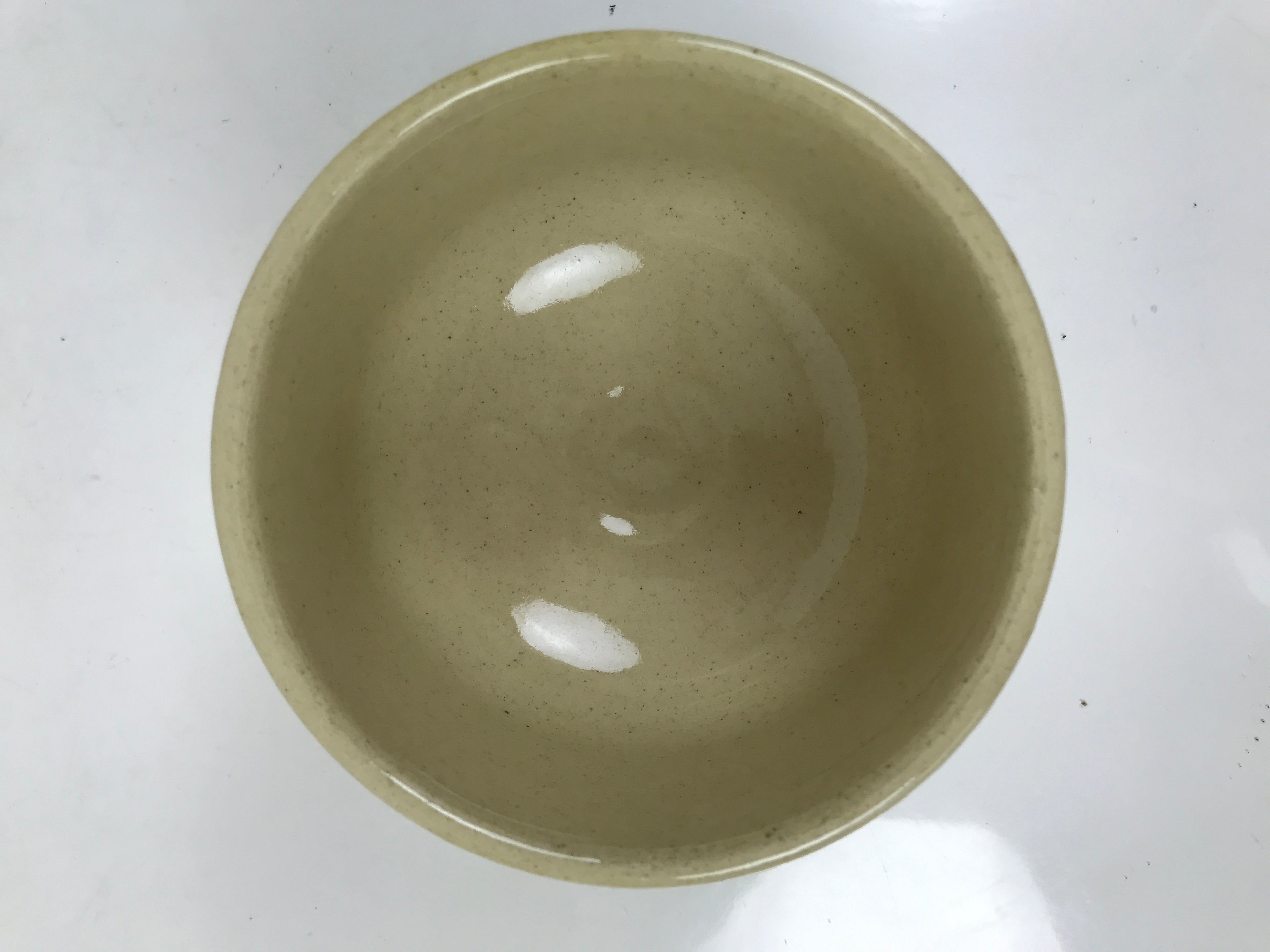 Japanese Ceramic Green Tea Bowl Matcha Chawan Vtg Kiseto Tea Ceremony CHB108