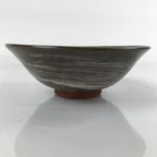 Japanese Ceramic Green Tea Bowl Matcha Chawan Vtg Mishima Brown Floral CHB34