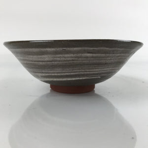 Japanese Ceramic Green Tea Bowl Matcha Chawan Vtg Mishima Brown Floral CHB34