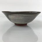 Japanese Ceramic Green Tea Bowl Matcha Chawan Vtg Mishima Brown Floral CHB34