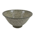 Japanese Ceramic Green Tea Bowl Matcha Chawan Vtg Mishima Gray Floral CHB74