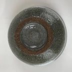 Japanese Ceramic Green Tea Bowl Matcha Chawan Vtg Mishima Gray White CHB32