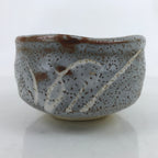 Japanese Ceramic Green Tea Bowl Matcha Chawan Vtg Nezumi Shino Ware CHB62