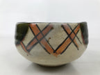 Japanese Ceramic Green Tea Bowl Matcha Chawan Vtg Oribe Shigaraki CHB109