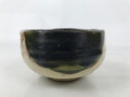 Japanese Ceramic Green Tea Bowl Matcha Chawan Vtg Oribe Shigaraki CHB109