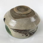 Japanese Ceramic Green Tea Bowl Matcha Chawan Vtg Oribe Ware Dojimari CHB36