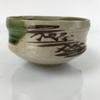 Japanese Ceramic Green Tea Bowl Matcha Chawan Vtg Oribe Ware Dojimari CHB36