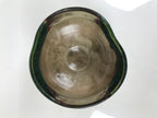 Japanese Ceramic Green Tea Bowl Matcha Chawan Vtg Oribe Ware Kutsugata CHB112