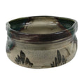 Japanese Ceramic Green Tea Bowl Matcha Chawan Vtg Oribe Ware Kutsugata CHB112