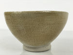 Japanese Ceramic Green Tea Bowl Matcha Chawan Vtg Pottery Beige Blue CHB115