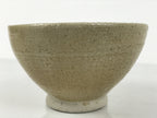 Japanese Ceramic Green Tea Bowl Matcha Chawan Vtg Pottery Beige Blue CHB115