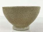 Japanese Ceramic Green Tea Bowl Matcha Chawan Vtg Pottery Beige Blue CHB115