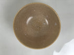 Japanese Ceramic Green Tea Bowl Matcha Chawan Vtg Pottery Beige White CHB165